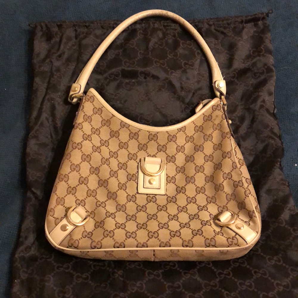 ❤️Gucci beige/cream Abbey D-Ring small hobo bag❤️